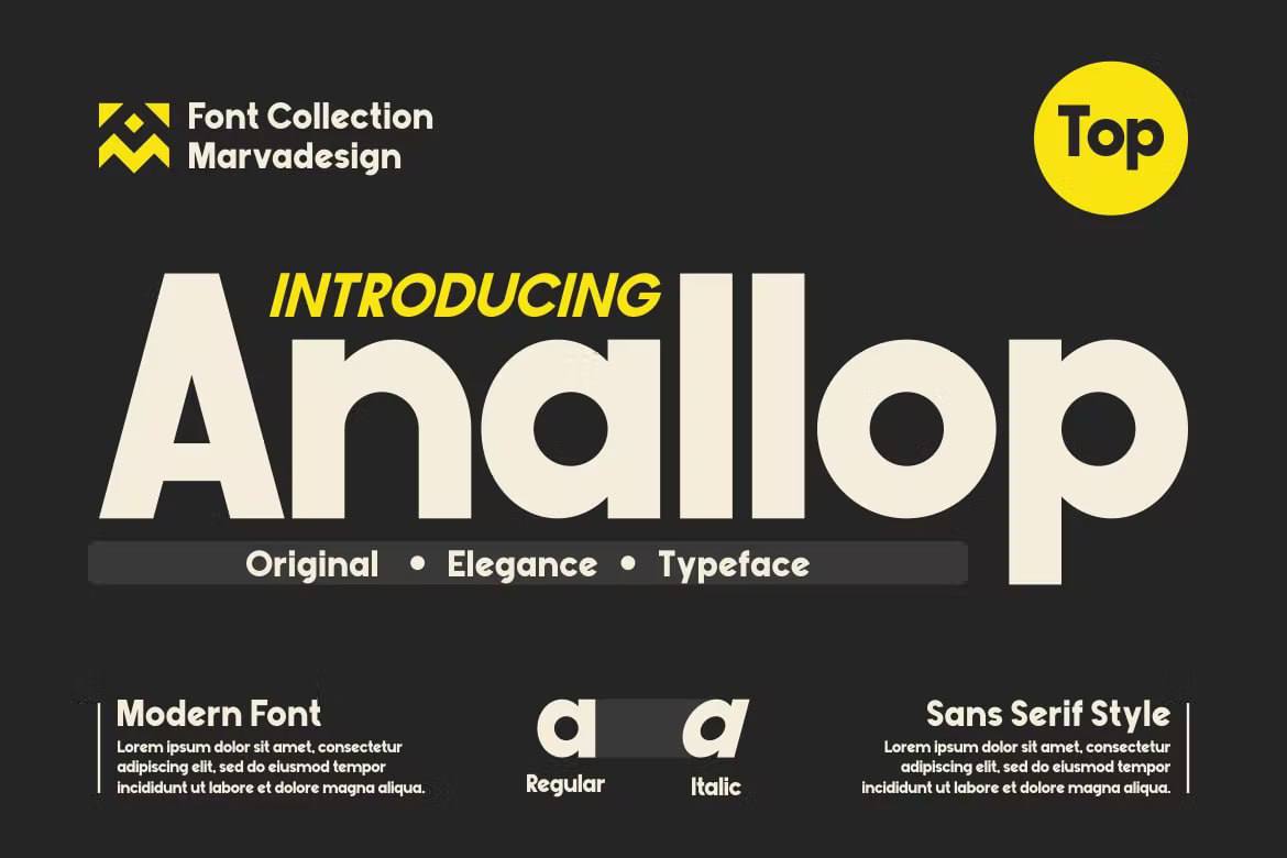 Download Anallop Font Free - Unique Modern Style for All