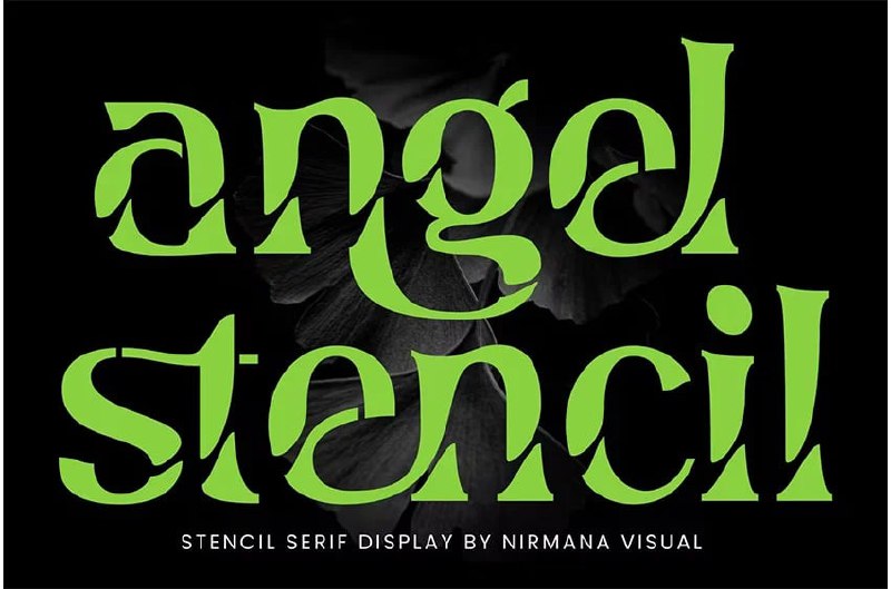 Download Angel Stencil Font Free - Creative Stenciled Style