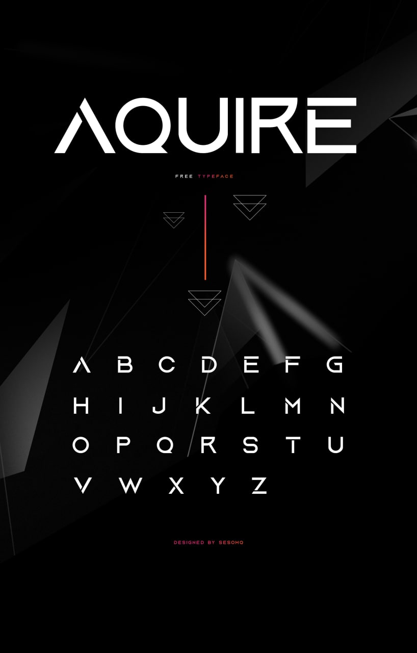 Скачайте шрифт Aquire Font - современный стиль без ограничений