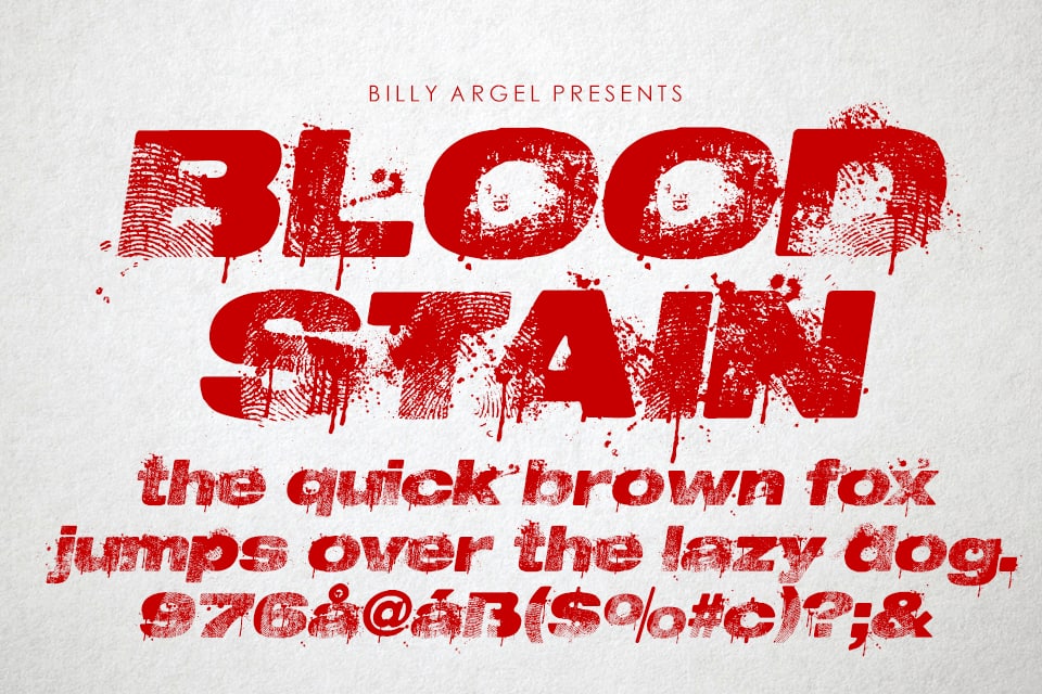 Download Bloodstain Font Free - Gothic Horror Style