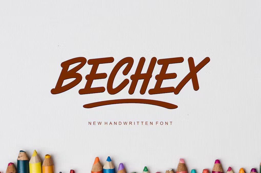 Скачайте бесплатно шрифт Bechex Font - уникальный и современный стиль