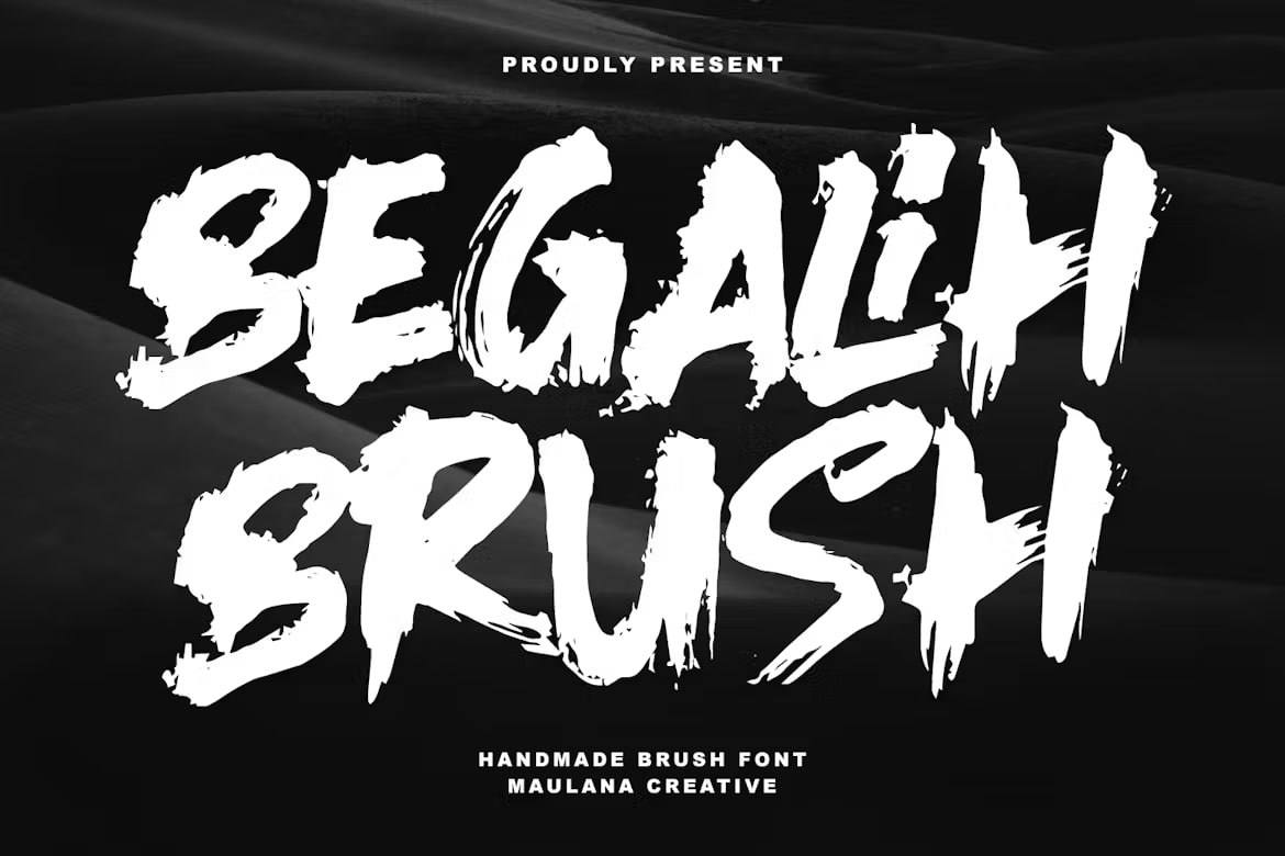 Скачайте шрифт Begalih Brush - ручное искусство в типографике