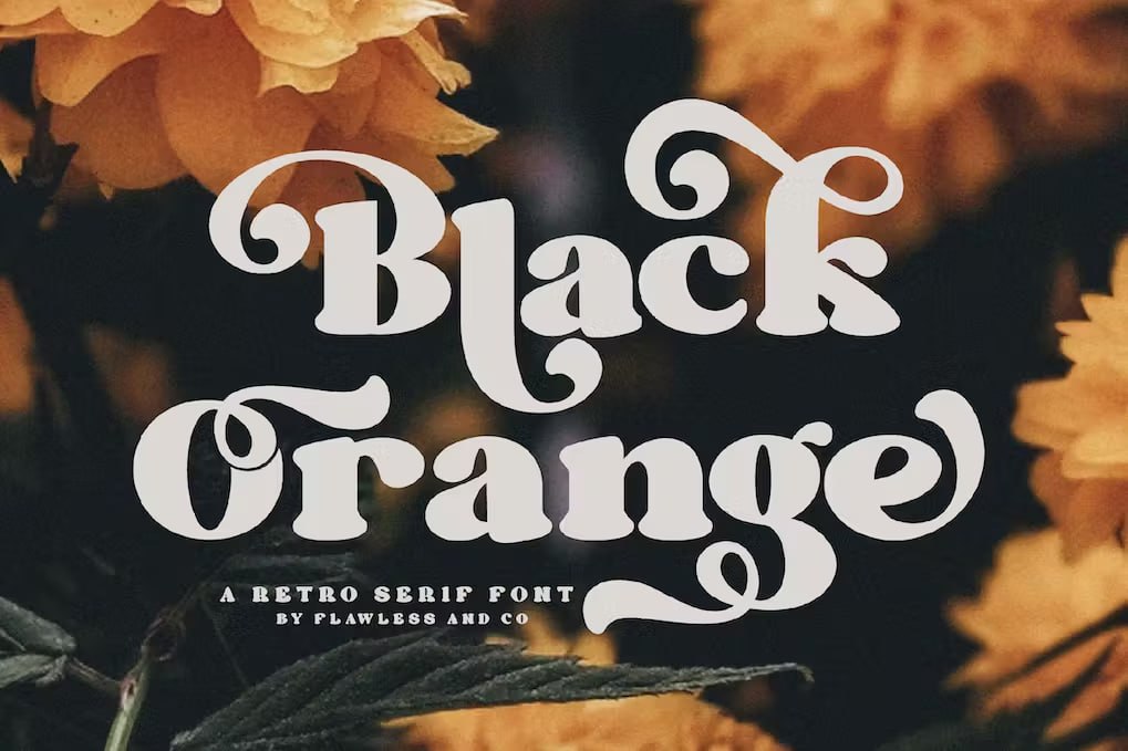 Free Black Orange Font Download - Bold & Eye-Catching Design