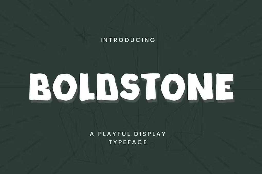 Скачайте Boldstone - игривый шрифт для креативных проектов