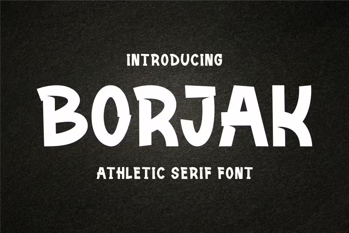 Download Borjak Athletic Font Free - Bold & Dynamic Design