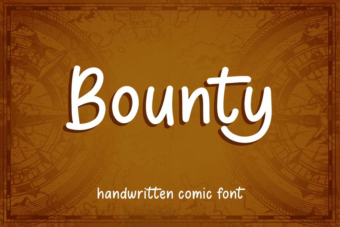 Скачайте шрифт Bounty Handwritten Comic - игривый ручной стиль сейчас!