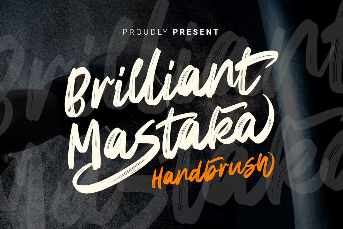 Download Brilliant Mastaka Handbrush Font Free - Artistic Style