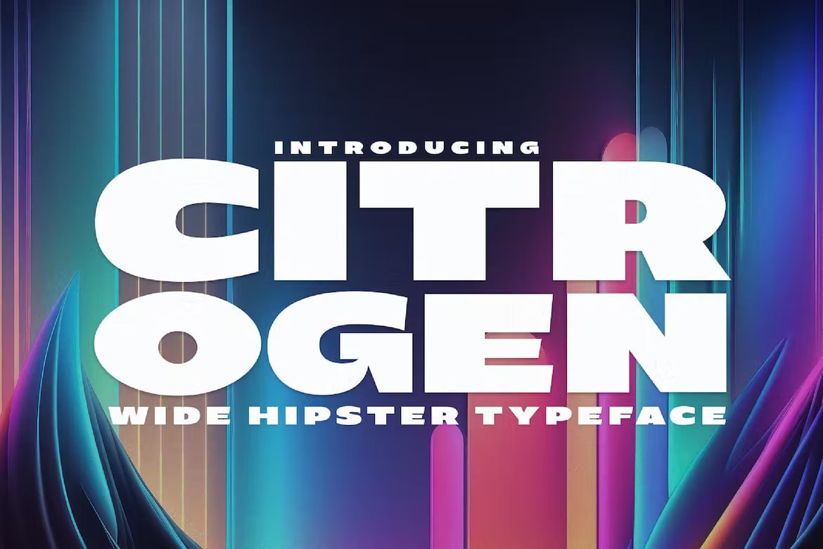 Download Citrogen Wide Hipster Typeface Free - Trendy Font