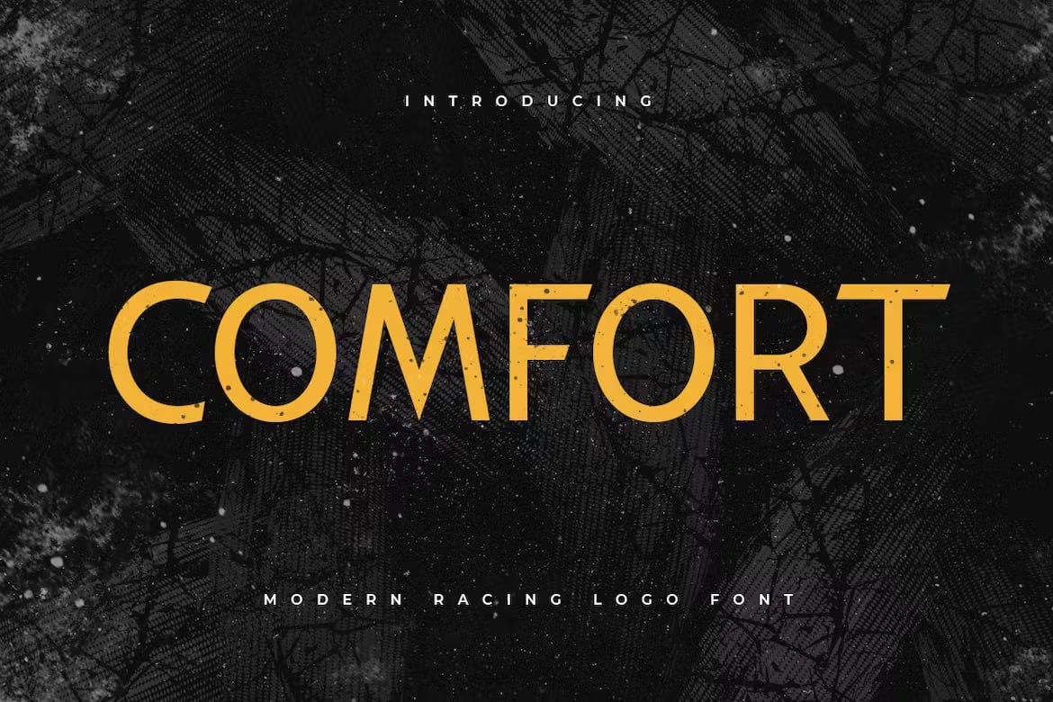 Free Comfort Modern Racing Logo Font Download - Stylish & Bold