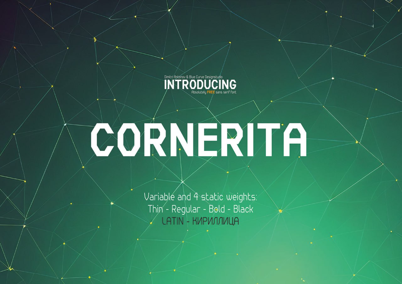 Скачайте Cornerita Font - оригинальный и стильный шрифт бесплатно!