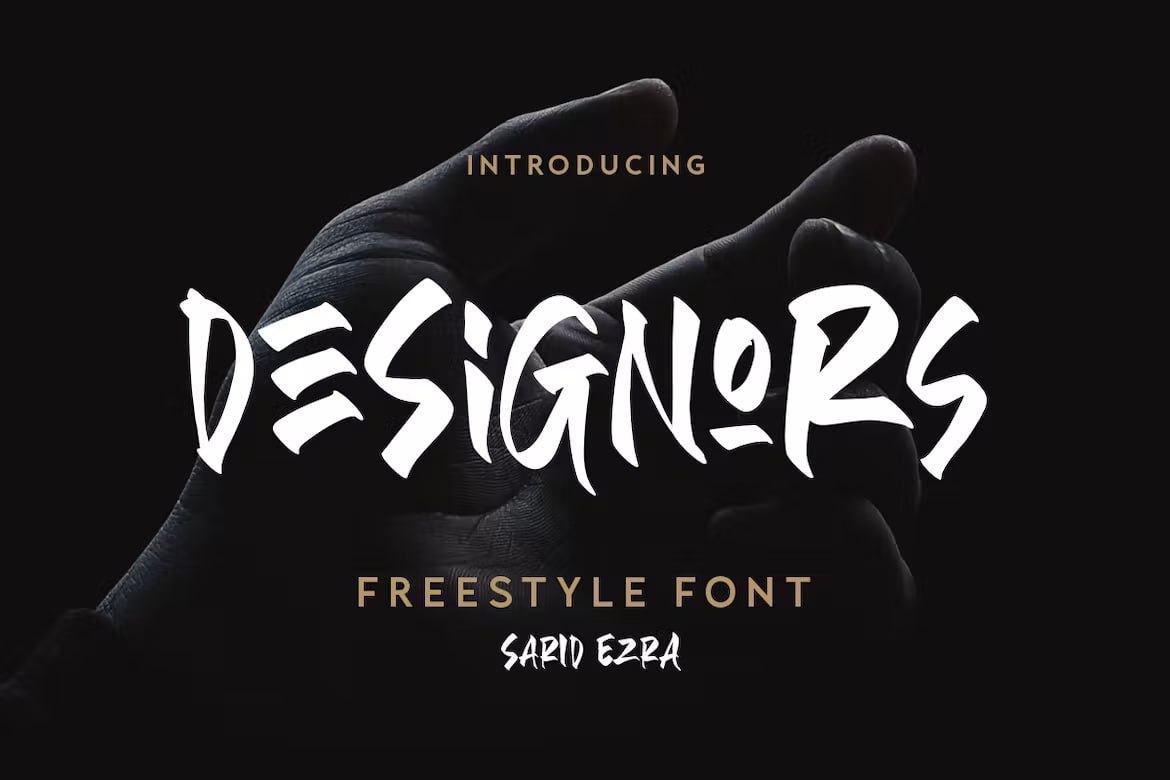 Get Designors Freestyle Font Free - Artistic & Dynamic Style