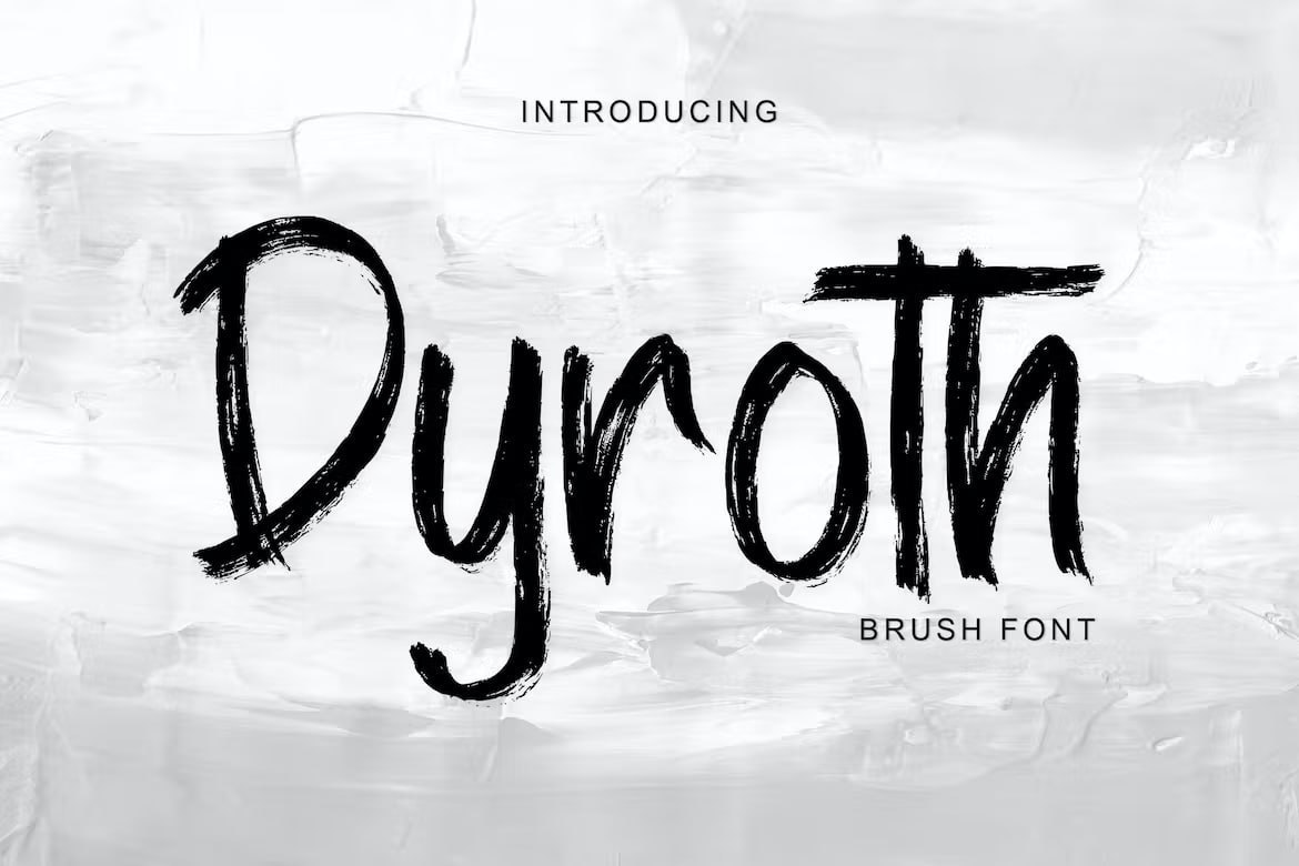 Laden Sie die Dyroth Schriftart kostenlos herunter - Modern und Elegant