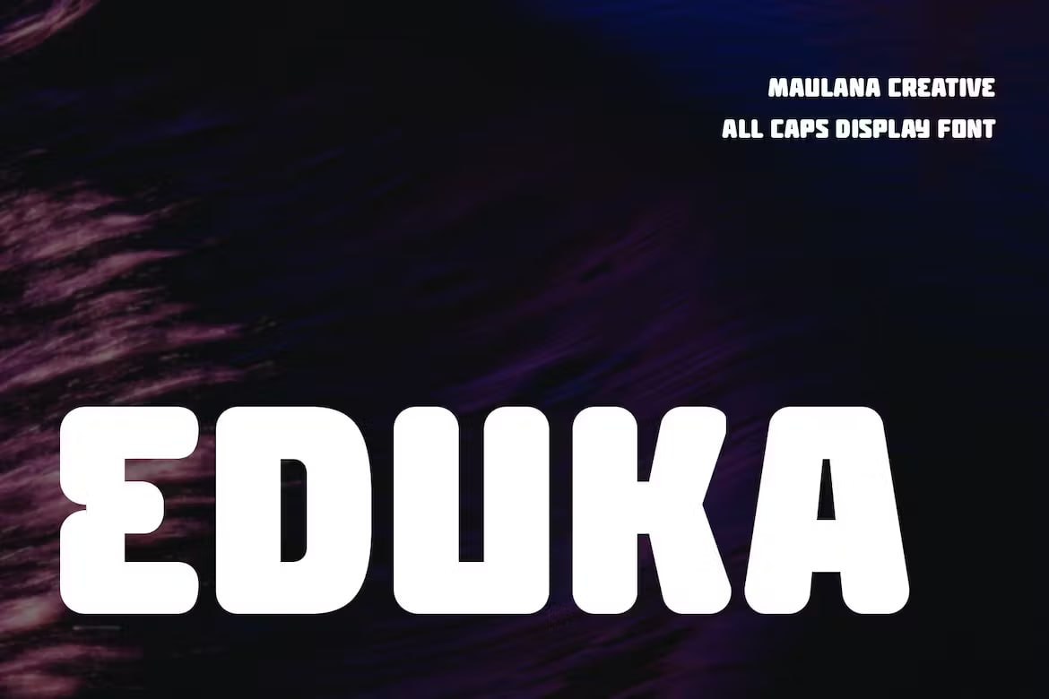 Download Eduka Display Font for Free - Bold & Versatile Design