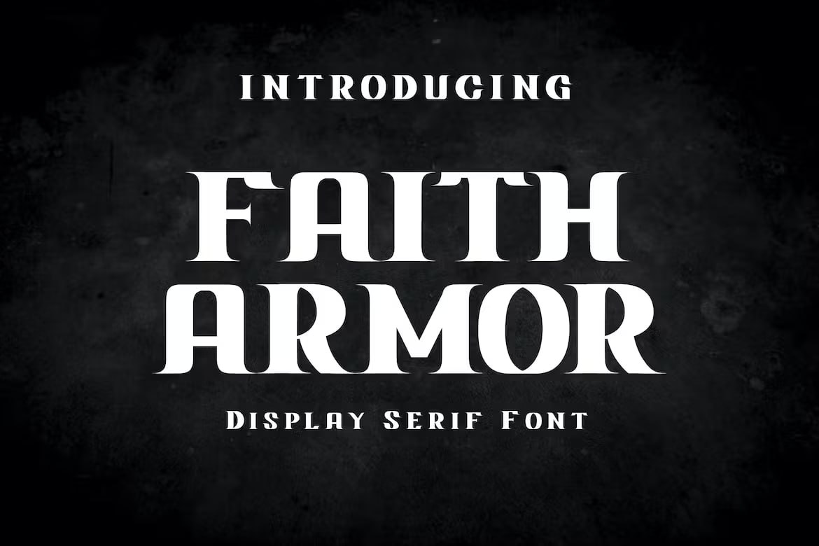 Скачайте бесплатно Faith Armor Modern Serif Font для стильного дизайна