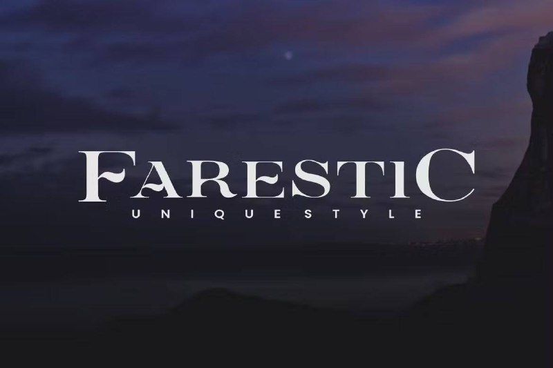 Laden Sie die Farestic Serif Font kostenlos herunter - Stilvolle Eleganz für Designs