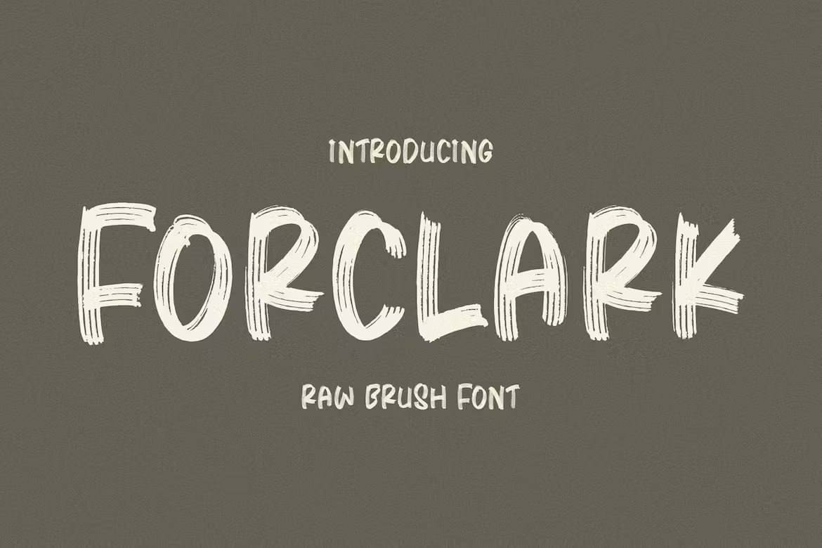 Скачайте бесплатно шрифт Forclark Brush - креативный рукописный стиль