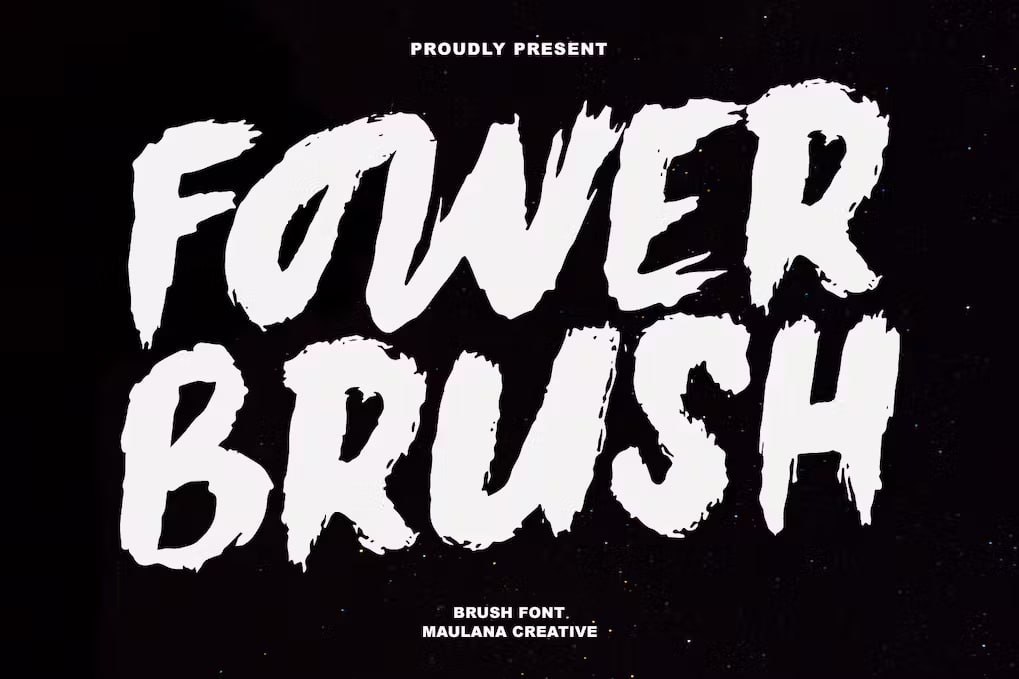 Download Fower Brush Font Free - Artistic Brush Script