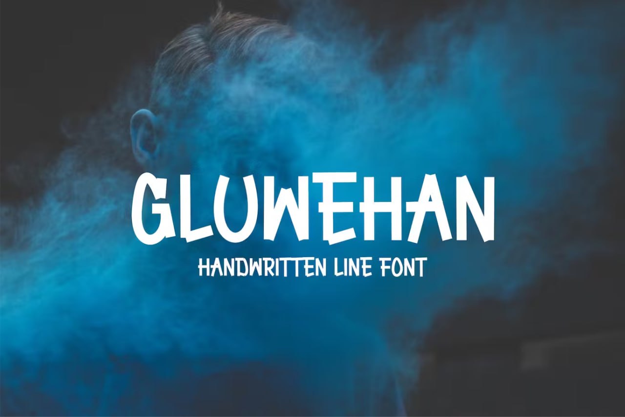 Скачайте Gluwehan Handwritten Font - стильный рукописный шрифт бесплатно!