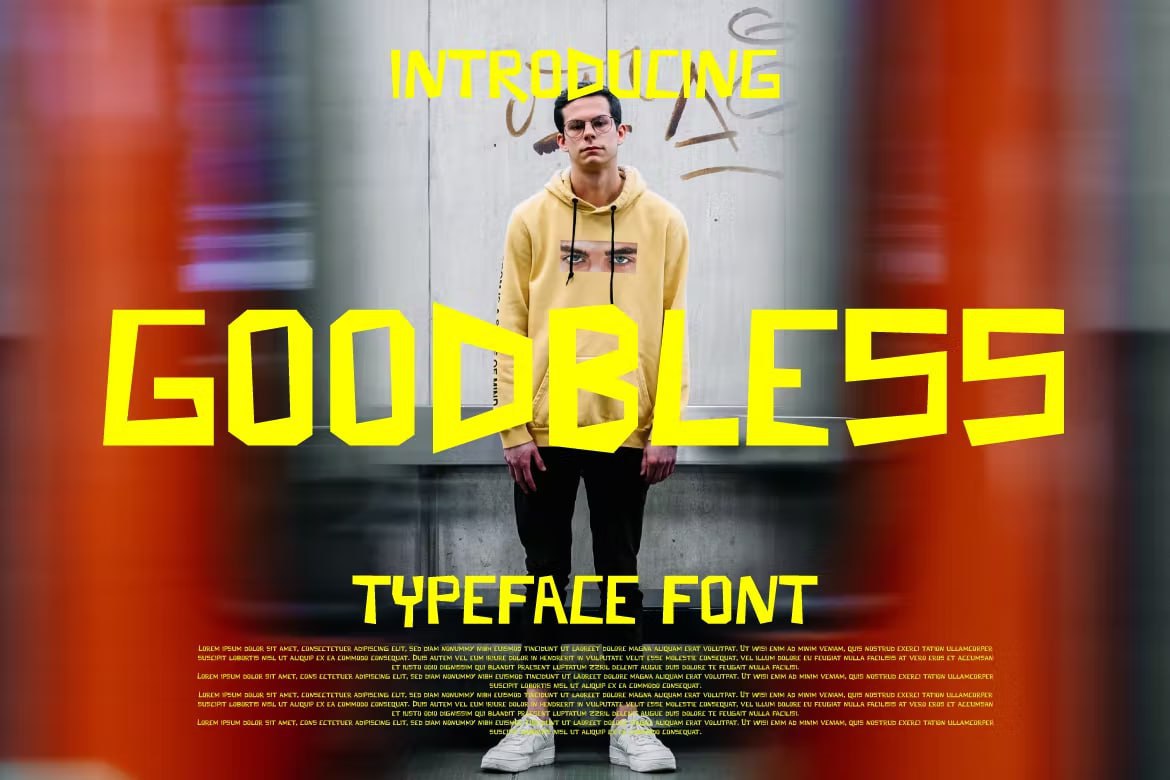 Download Godbless Display Font Free - Bold & Unique Style