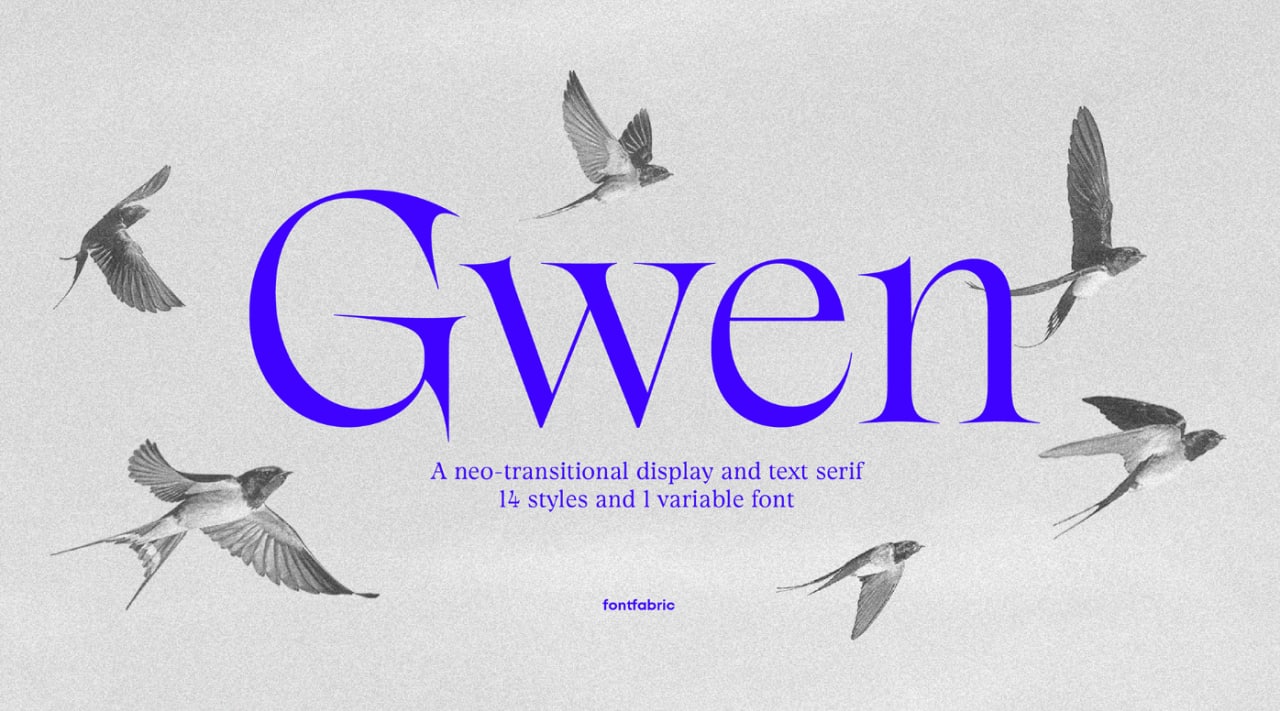 Kostenloser Download der Gwen Font Family - Vielseitige Eleganz