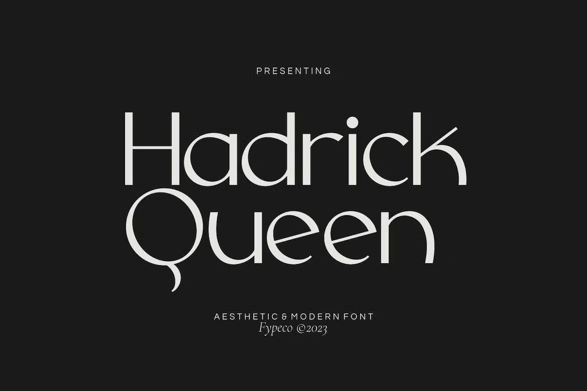 Download Hadrick Queen Aesthetic Font Free - Stylish Modern Design