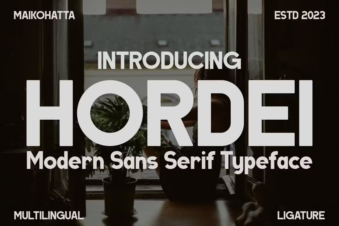 Download Hordei Font Free - Unique & Versatile Design