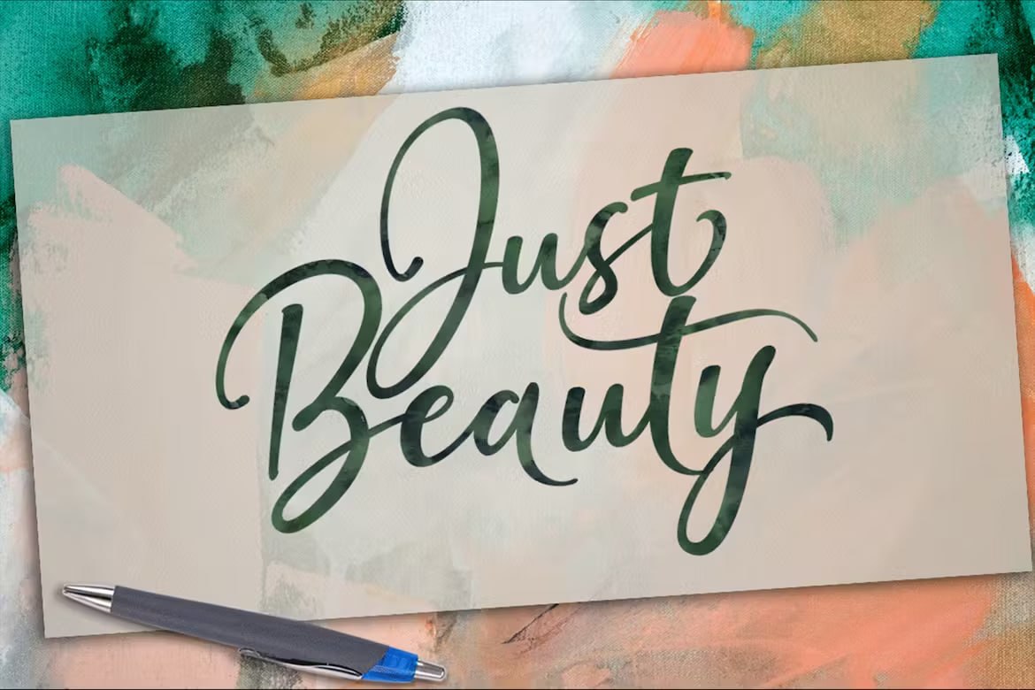 Скачайте бесплатно шрифт Just Beauty - элегантная типографика для ваших проектов