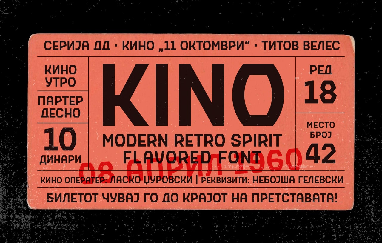 Download KINO Font Free - Stylish Retro Display Typeface