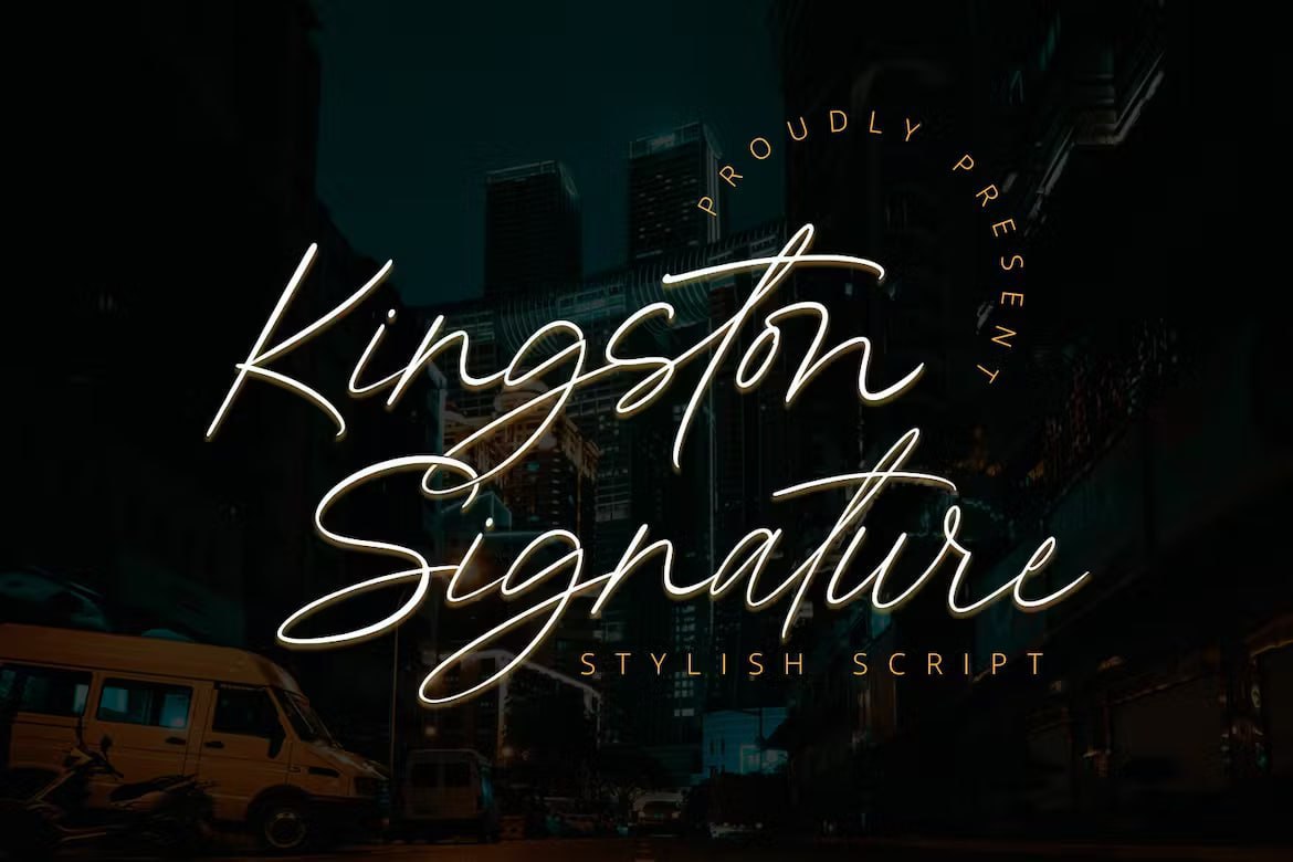 Download Kingstons Signature Font Free - Elegant Handwritten Style