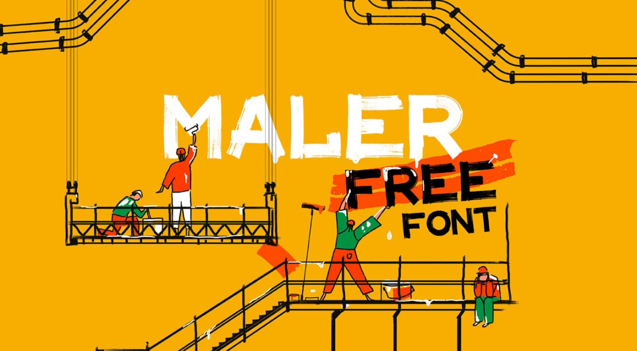 Download Maler Free Display Font - Bold Creative Style