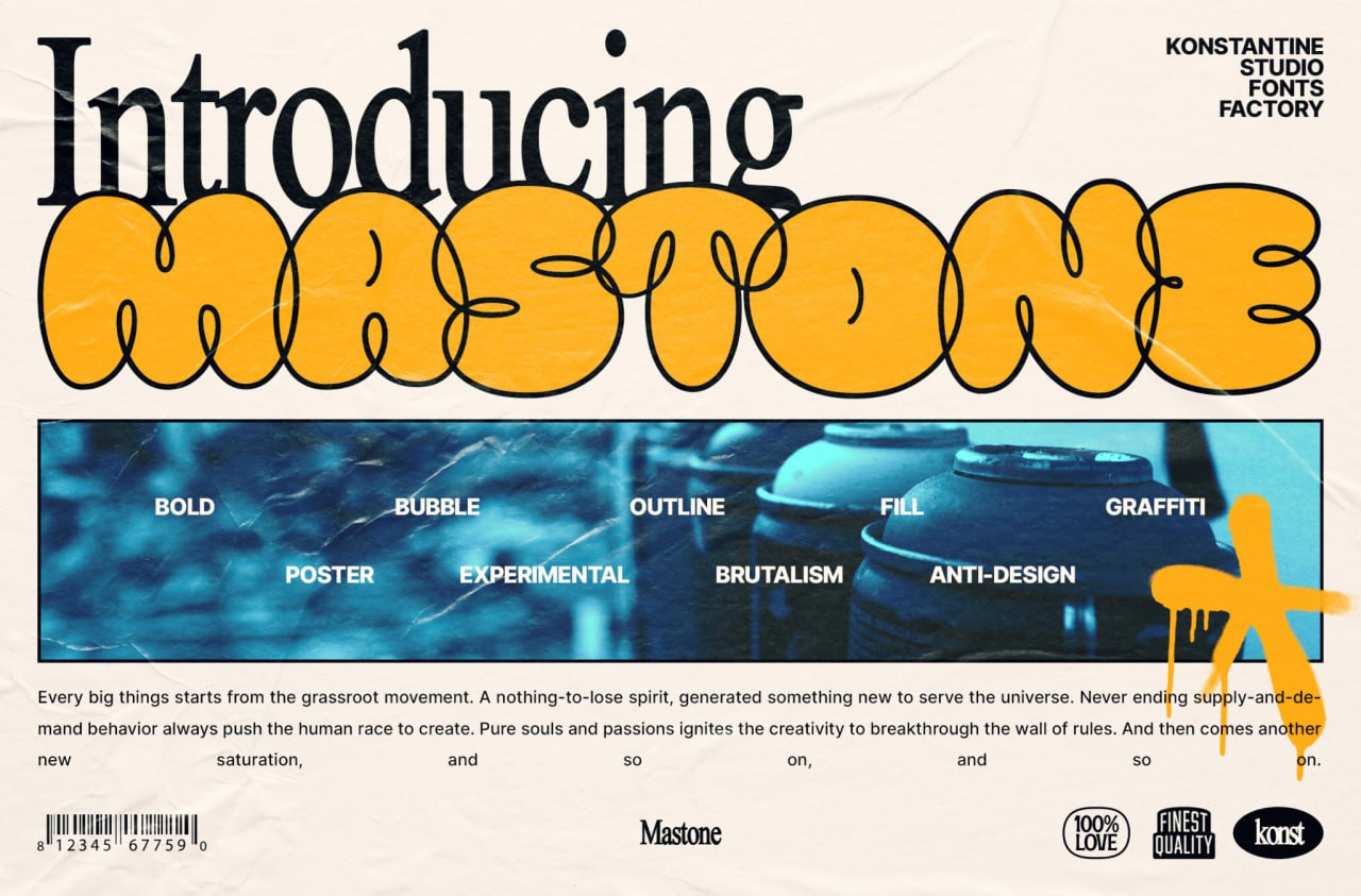 Download Mastone Font Free - Bold & Modern Typography