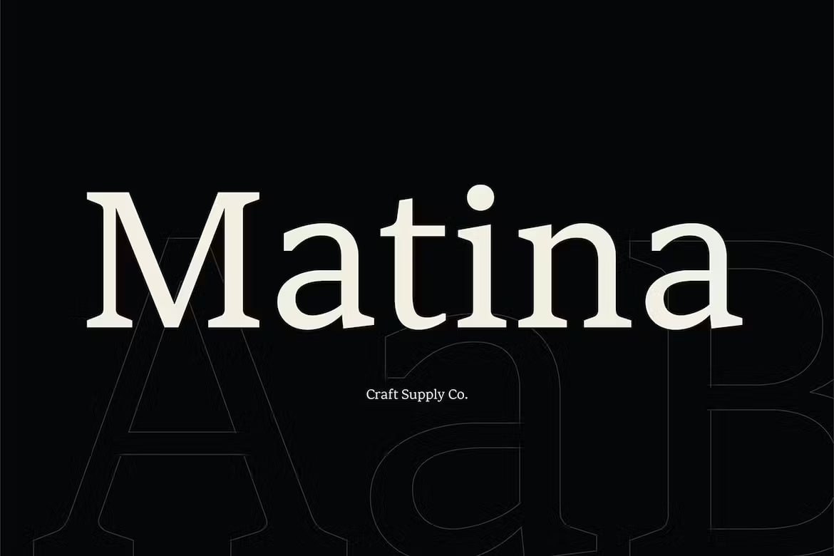 Download Matina Font for Free - Elegant & Versatile Design