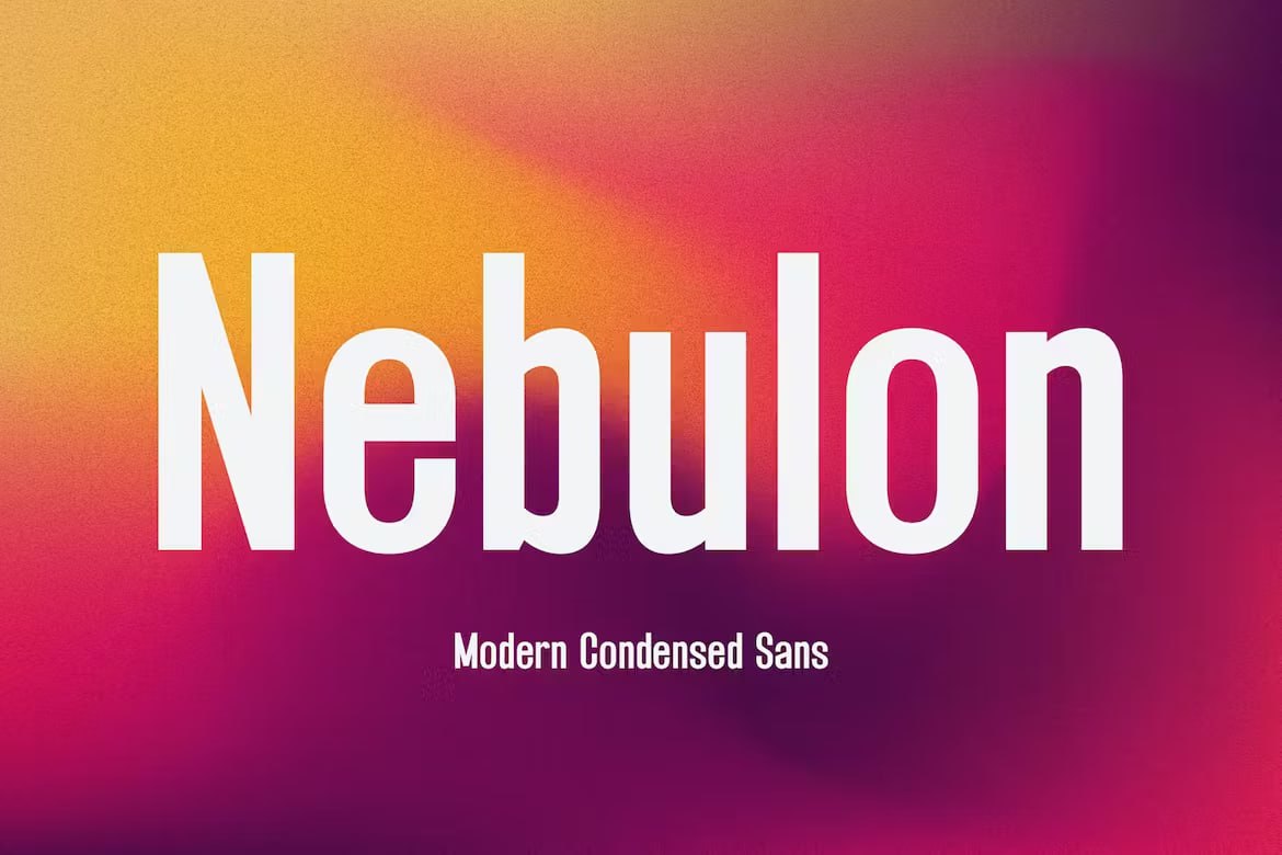 Kostenloser Download: Nebulon Modern Condensed Sans Schriftart