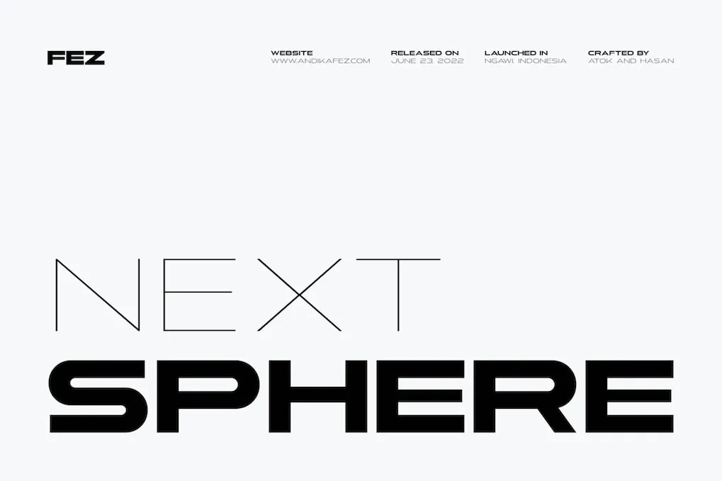 Скачайте бесплатно шрифт Next Sphere Extended Sans Serif - стильный и современный