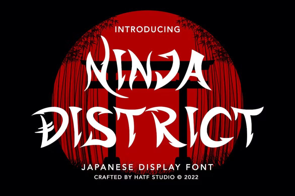 Kostenlose Ninja District Schriftart herunterladen - Modern & Funktional