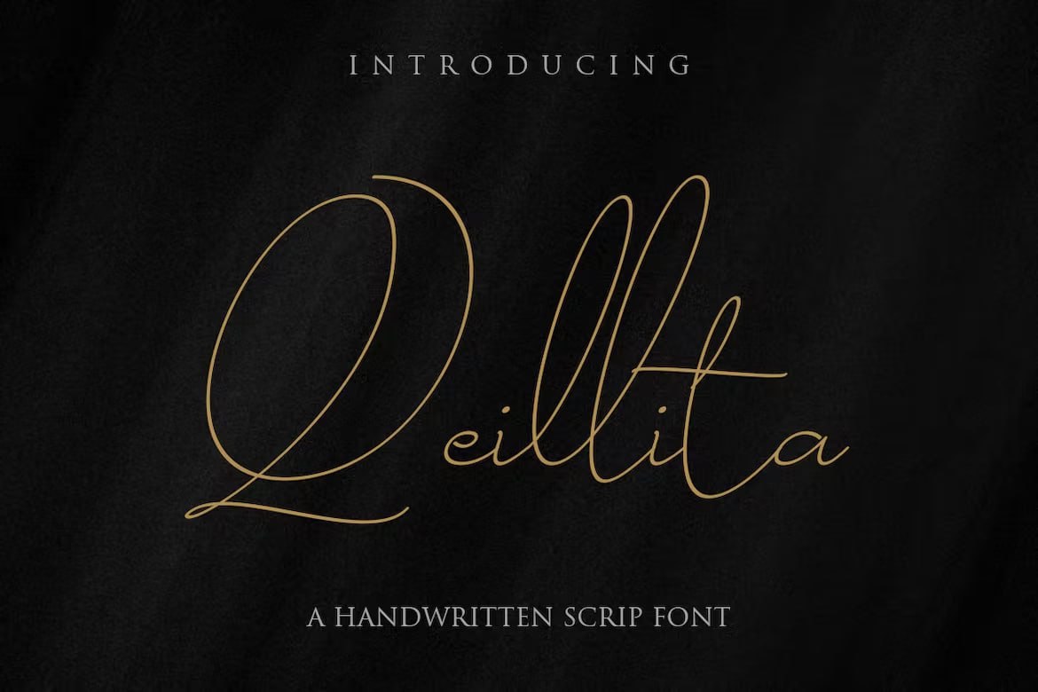 Laden Sie die Qeillita Schriftart kostenlos herunter - Stilvolle Eleganz für Ihr Design