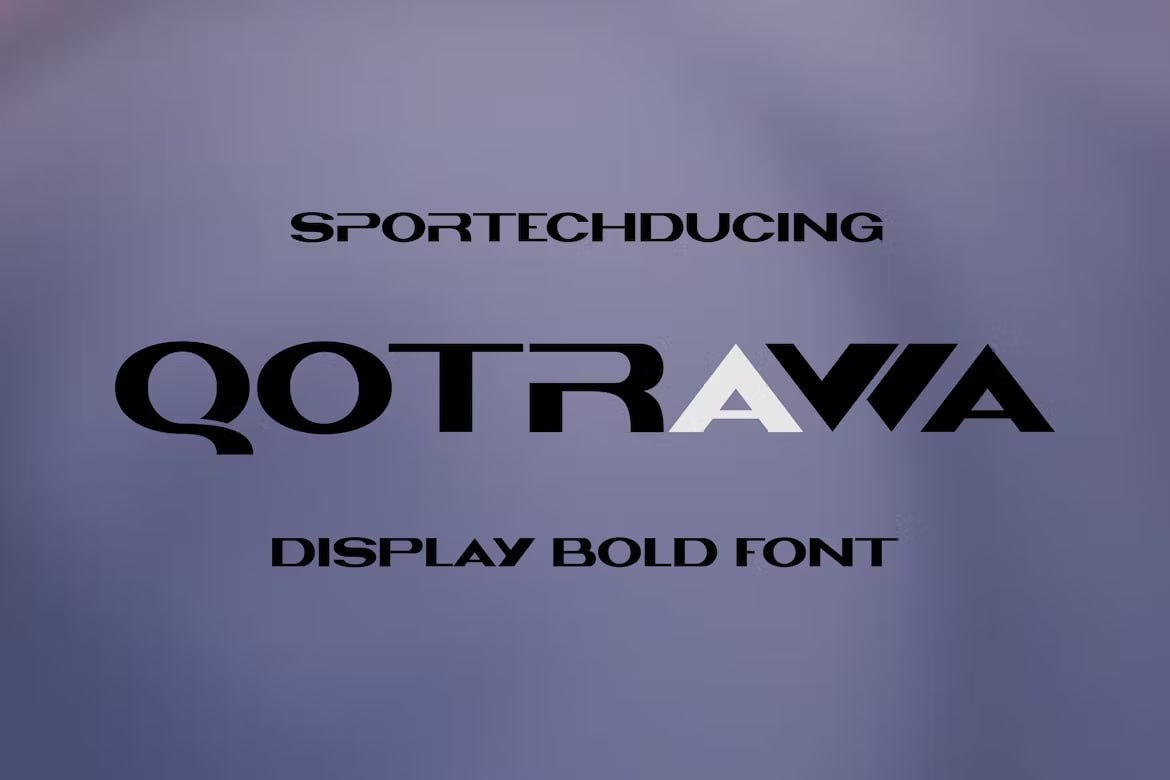 Download Qotrawa Font Free - Unique Modern Typeface