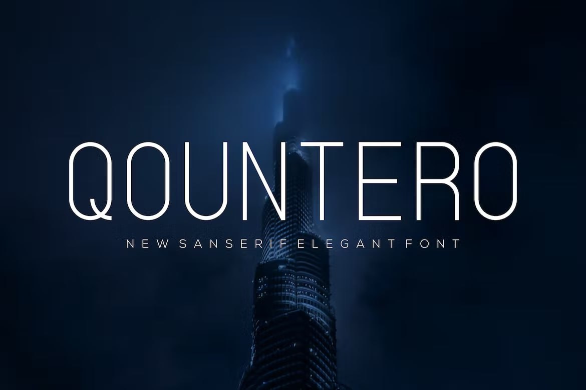 Qountero Schriftart herunterladen – Modern, Elegant und Vielseitig