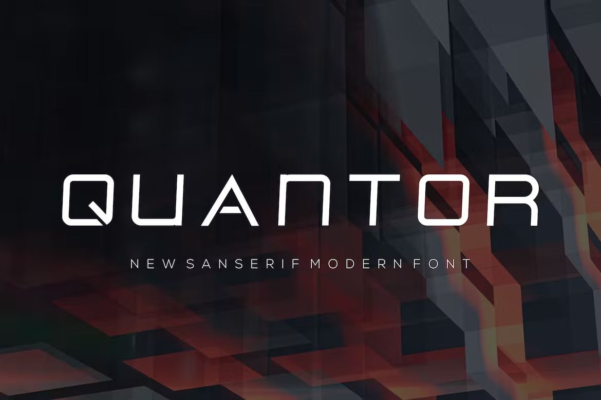 Free Download: Quantor Futuristic Techno Font - Modern Design