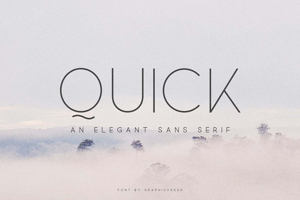 Download Quick Font Free - Modern & Versatile Typeface