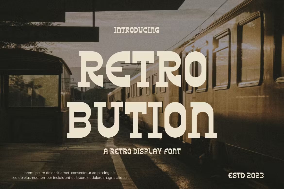 Download RETROBUTION Font Free - Vintage Retro Style