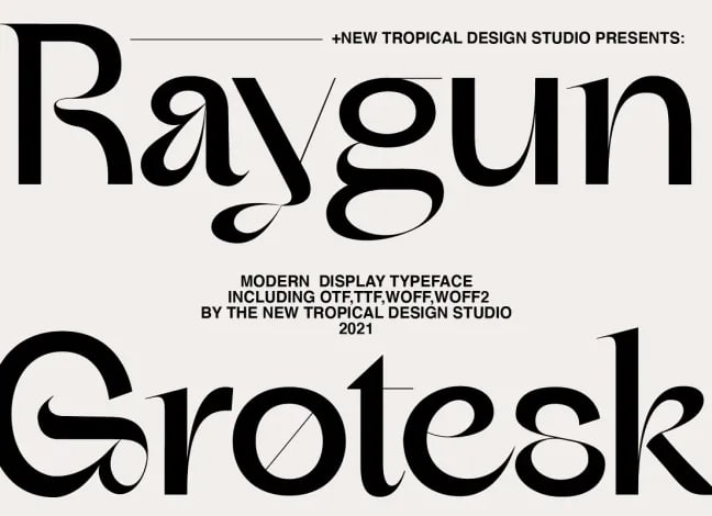 Download Raygun Font Free - Retro Futuristic Style