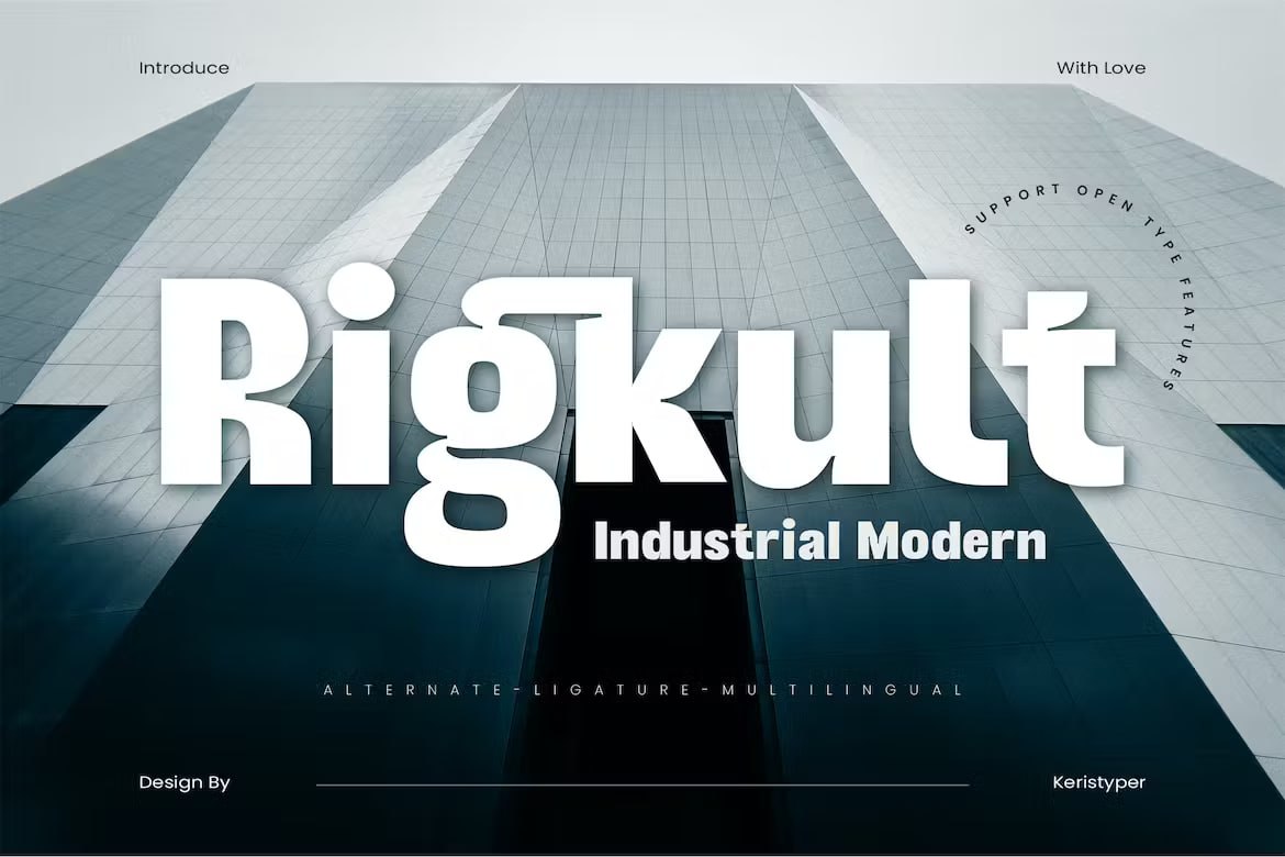 Download Rigkult Font Free - Bold & Unique Display Typeface