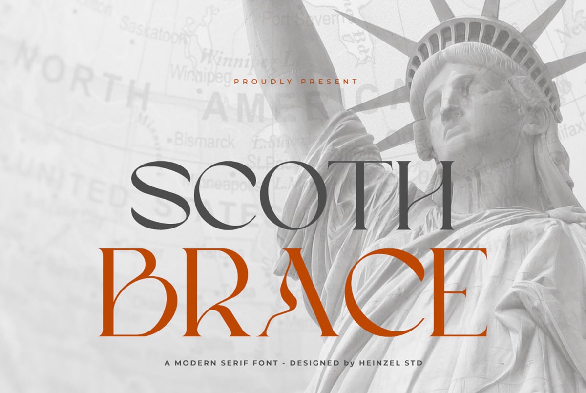 Free Download Scoth Brace Font - Stylish Serif Design