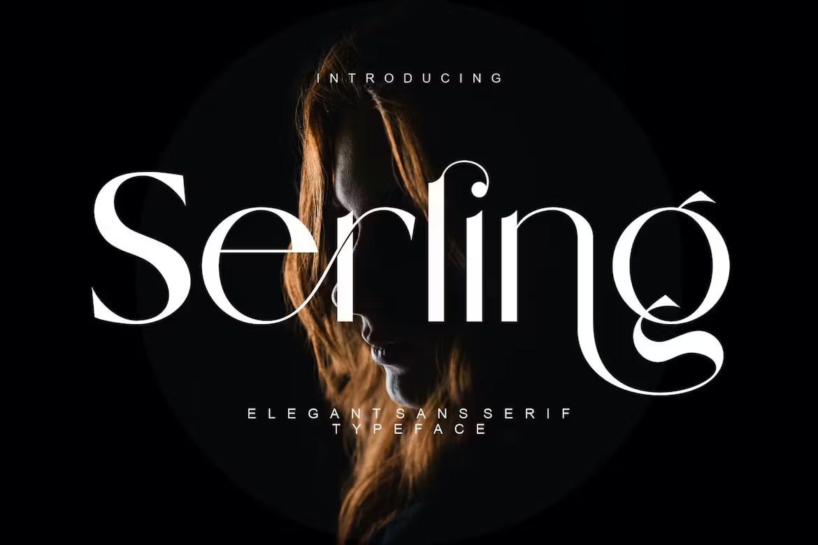 Laden Sie die Serling Elegant Sans Serif Typeface kostenlos herunter - Stilvolle Schriftart für modernes Design