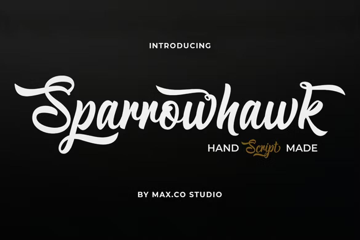 Скачайте бесплатно шрифт Sparrowhawk - стильный и современный шрифт