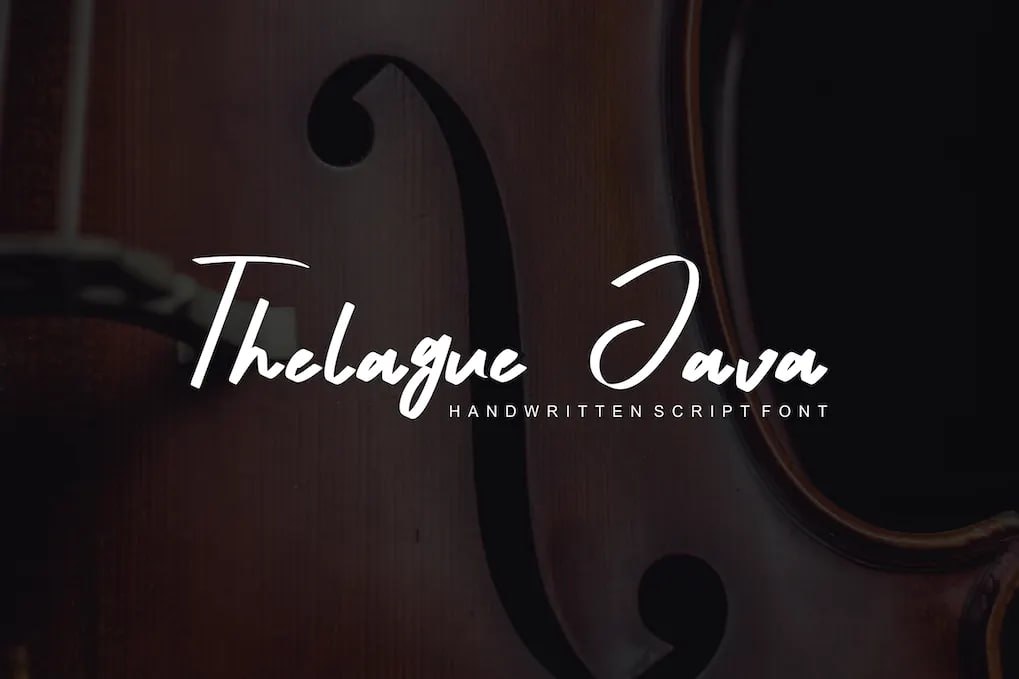 Download Thelague Java Handwritten Script Font Free Today!