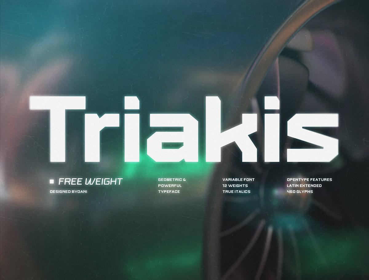 Download Triakis Font Free - Unique Geometric Typeface