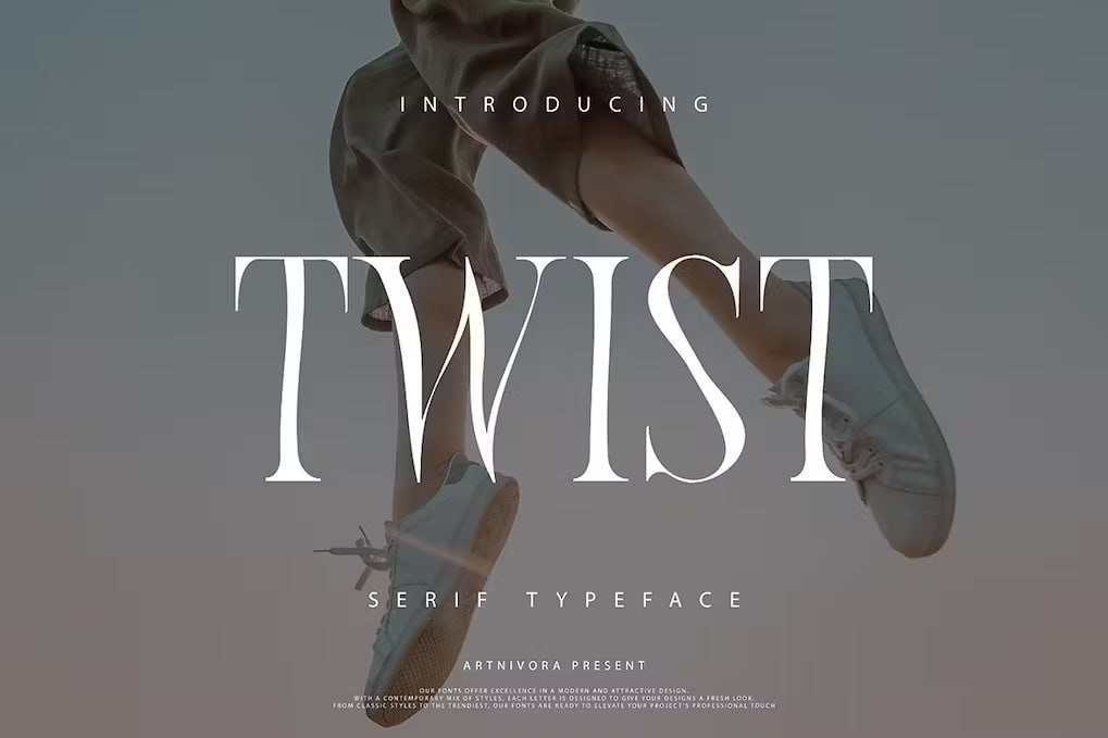 Laden Sie die Twist Serif Font kostenlos herunter - Elegante Schrift für kreative Designs