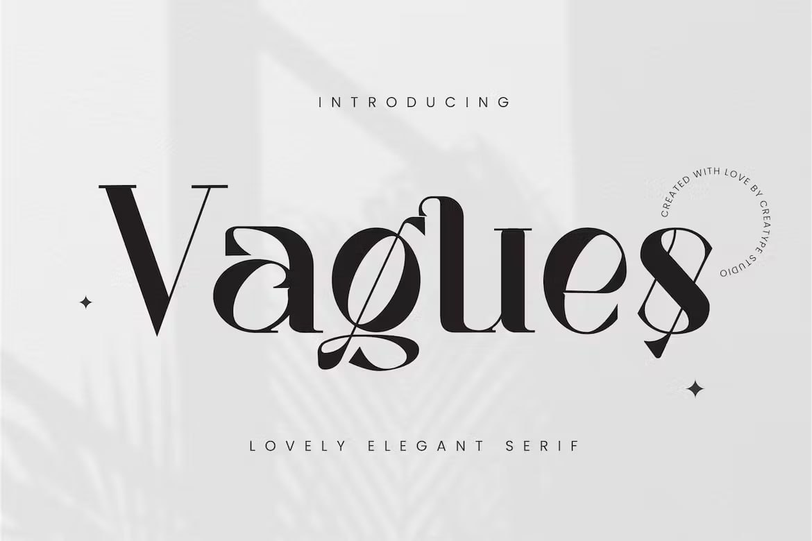 Скачайте бесплатно шрифт Vagues Elegant Serif - утонченная классика